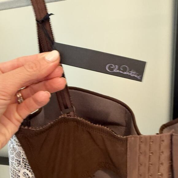 Claudette Longline Balconette Bra Underwire Plus Size Bra 38FF Lingerie New - Picture 10 of 11